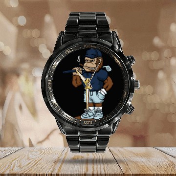 Discover Ape Golf Calendar Steel Band Watch