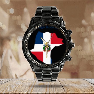 Discover Santiago Rodriguez Province Dominican Republic Calendar Steel Band Watch