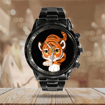 Discover Tiger Love Calendar Steel Band Watch