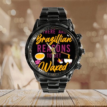 Discover Cute Esthetician Skincare Calendar Steel Band Watch