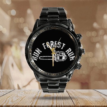 Discover Lumberjack Chainsaw Chop Wood Calendar Steel Band Watch