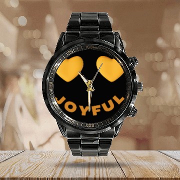 Discover Joyful - Motivation Calendar Steel Band Watch