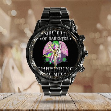 Discover Goth Rock Satan Unicorn Festivals Death Metal Calendar Steel Band Watch