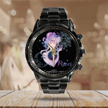 Discover Pisces Zodiac Sign Pisces Horoscope Astrology Calendar Steel Band Watch