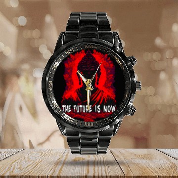 Discover The Future is Now Calendar Steel Band Watch