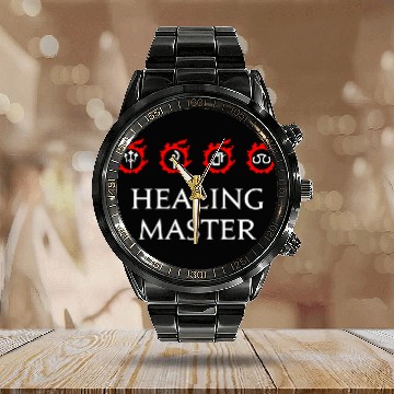 Discover Healing Master For Warriors of Light Darkness Calendar Steel Band Watch