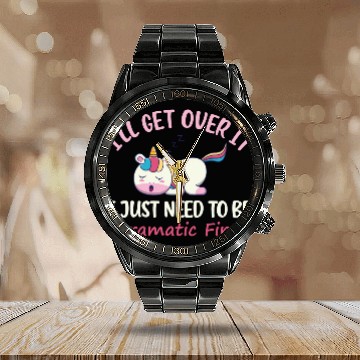 Discover Unicorn Lover I ll Get Over It I Just Need To Be Calendar Steel Band Watch