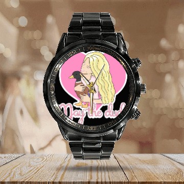 Discover May The Duck Calendar Steel Band Watch