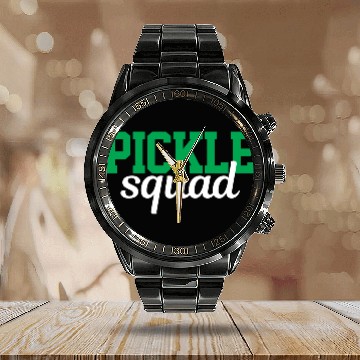 Discover Pickle nature Calendar Steel Band Watch