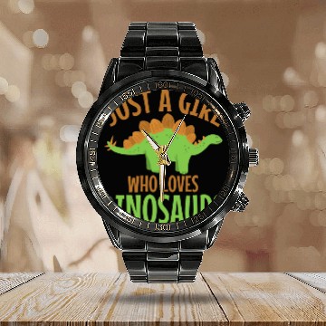 Discover Dinosaur Stegosaurus Dinosaur Lover tumblr Calendar Steel Band Watch