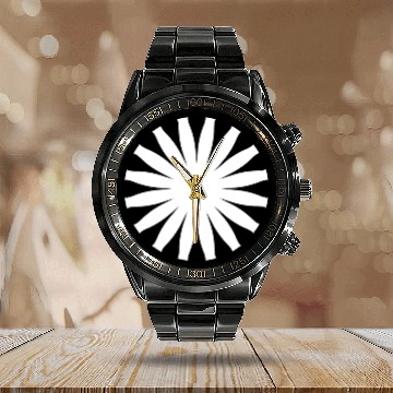 Discover CIRCLE WITH POINT Calendar Steel Band Watch