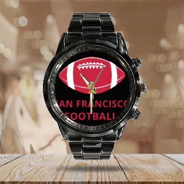Discover San Francisco Football Calendar Steel Band Watch