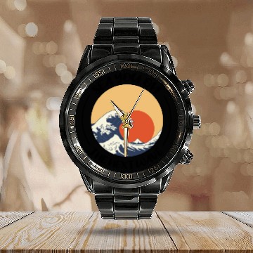 Discover Sea You On The Next Wave Surfing Lover Calendar Steel Band Watch