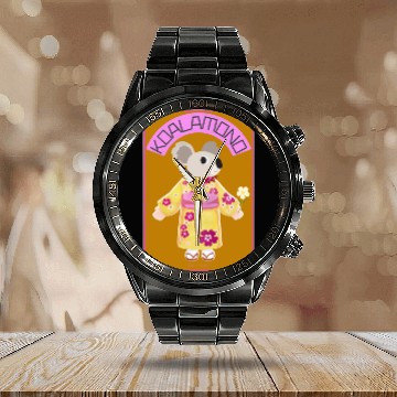 Discover Fun Cute Koalamono (Kimono Hero) By Abby Anime(c) Calendar Steel Band Watch