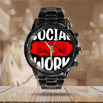 Discover Social Work Job Worker Graduation Calendar Steel Band Watch