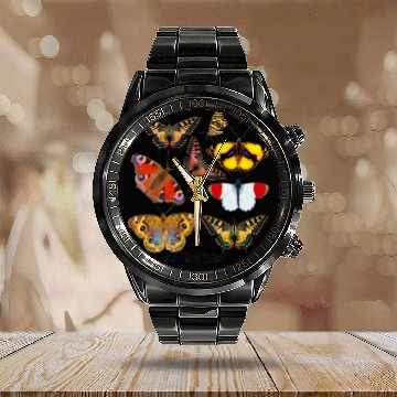 Discover Butterflies in my stomach Calendar Steel Band Watch