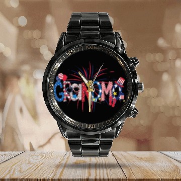 Discover GRANDMA Calendar Steel Band Watch