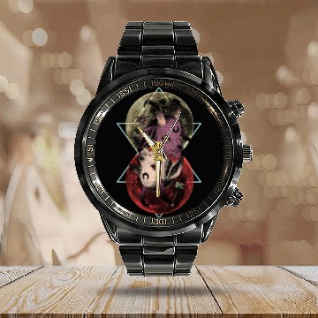 Discover As Above So Below Goat Calendar Steel Band Watch