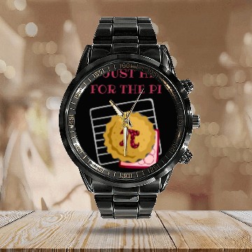 Discover I m Just Here For The Pi Math Lover Math Teacher Calendar Steel Band Watch