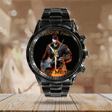 Discover Raising Hell with Metal Calendar Steel Band Watch