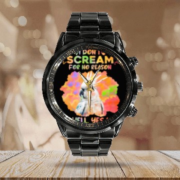Discover Cockatoos I don't Scream for no Reason Parrot love Calendar Steel Band Watch