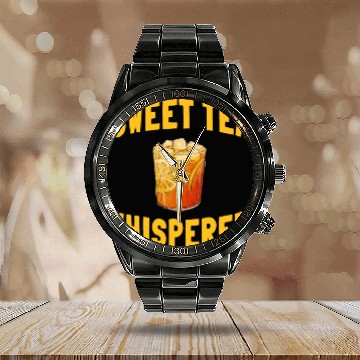 Discover Funny Sweet Tea Whisperer Outfit Calendar Steel Band Watch