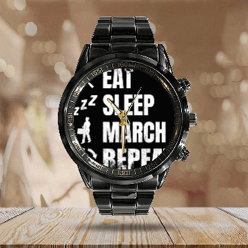 Discover Drummer Daily Routine Calendar Steel Band Watch