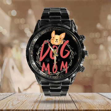 Discover DOG MOM Calendar Steel Band Watch