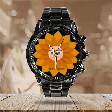 Discover Cute Summer Vacation Frida Kahlo Sun Viva La Vida Calendar Steel Band Watch