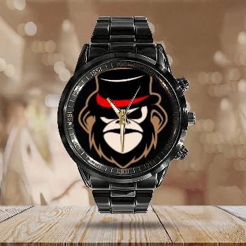 Discover Black Monkey Calendar Steel Band Watch