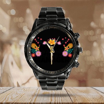 Discover Nacho Average Manager Cinco de Mayo Profession Calendar Steel Band Watch