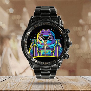 Discover Astro Sloth Calendar Steel Band Watch