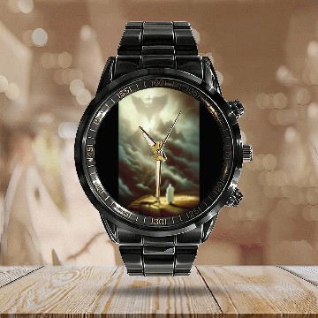 Discover Ai technology using human thoughts Calendar Steel Band Watch