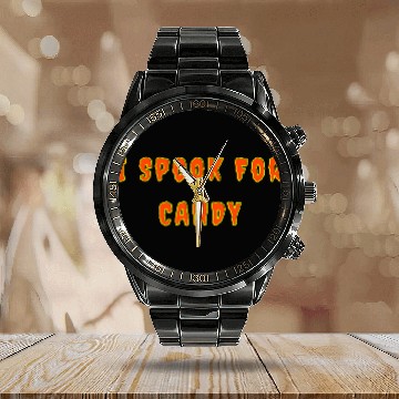 Discover I Spook For Candy nostalgia Calendar Steel Band Watch
