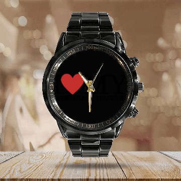 Discover I HEART MY ELEMENTARY TEACHER Calendar Steel Band Watch