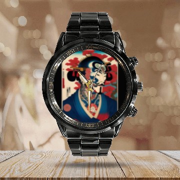 Discover Yakuza Warriors of the Edo Night Calendar Steel Band Watch