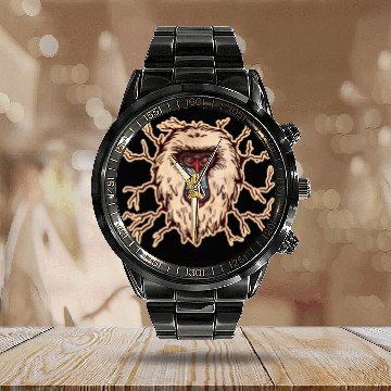 Discover Baboon Monkey Face Calendar Steel Band Watch