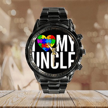 Discover I Love my Uncle Calendar Steel Band Watch