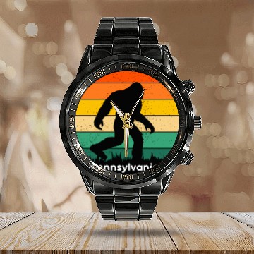 Discover Pennsylvania Calendar Steel Band Watch