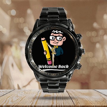 Discover Welcome Back To School Calendar Steel Band Watch