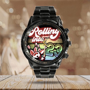 Discover Bowling Py Rolling Into 23 Calendar Steel Band Watch