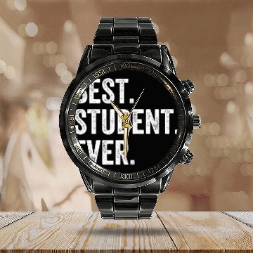 Discover Best Student Ever Back To School Calendar Steel Band Watch