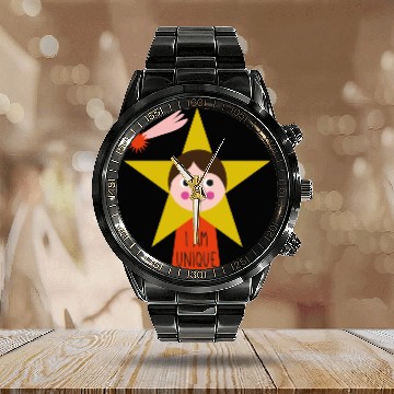 Discover I Am Unique Words Of Affirmation Birthday Calendar Steel Band Watch