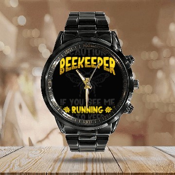 Discover Beekeeper Idea Beekeeping Honey Bee Lover Calendar Steel Band Watch
