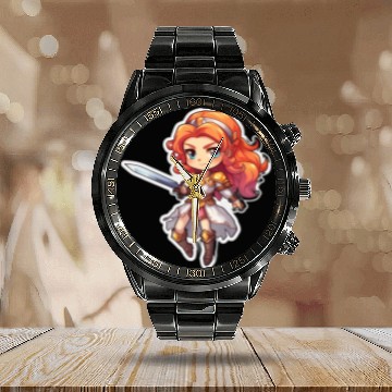 Discover Warrior Princess Adventure Calendar Steel Band Watch