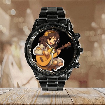 Discover Vintage Joyful Bard Calendar Steel Band Watch