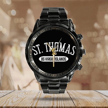 Discover St Thomas Style St Thomas Us Virgin Islands Calendar Steel Band Watch