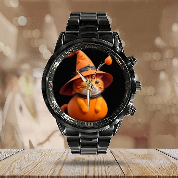 Discover Puurfect Horror Calendar Steel Band Watch
