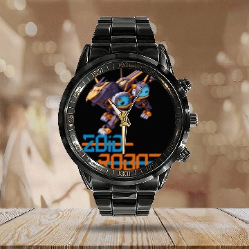 Discover Zoid robot Calendar Steel Band Watch