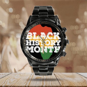 Discover African Black History Month Calendar Steel Band Watch